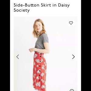 Madewell cute spring/summer midi skirt